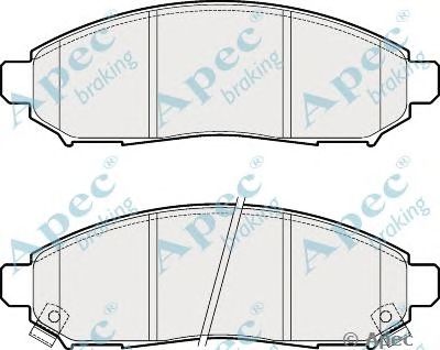 APEC BRAKING pad1867 -  Комплект тормозных колодок, дисковый тормоз